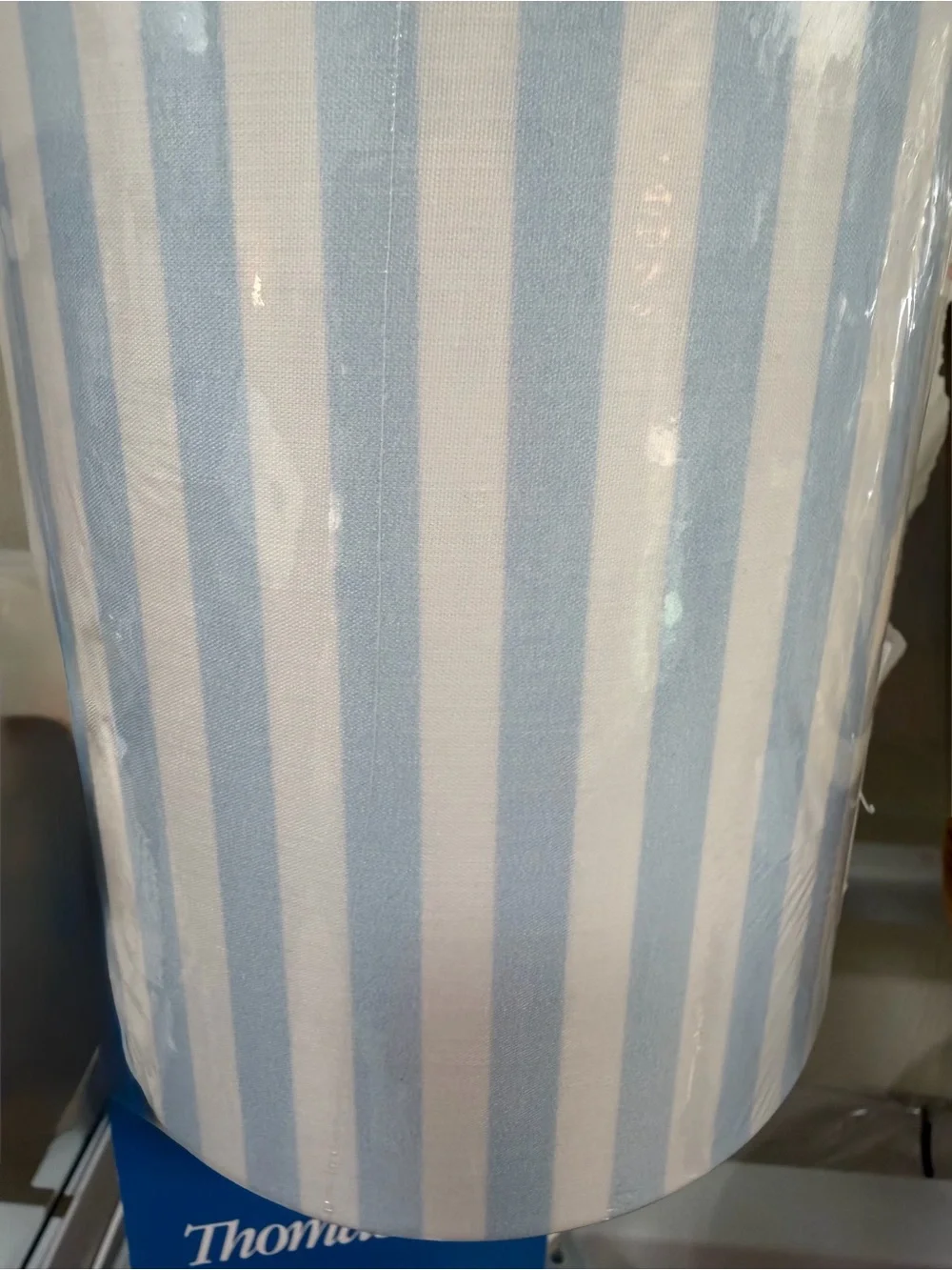 Thomasville Blue & White Striped Table Lamp ~ Charming Cottage